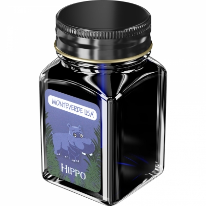 Stilou Conklin Stylograph Matte Polar White CT Calimara 30 ml Monteverde USA Jungle Hipo Dark Blue