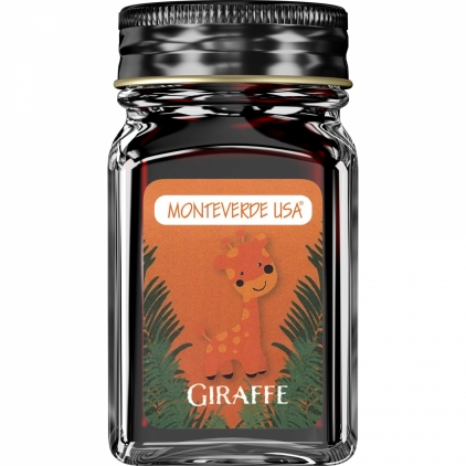 Stilou Gravitas Flagship Aluminium Red Calimara 30 ml Monteverde USA Jungle Giraffe Orange