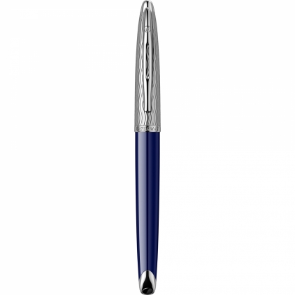 Stilou Scrikss Noble 35 Chrome GT Stilou 18k Nib Waterman Carene DeLuxe Dark Blue Wave PDT