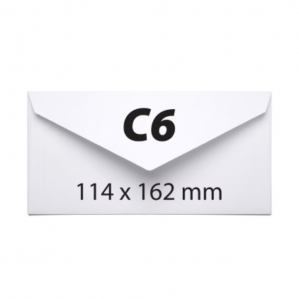 Plic CD, 124 x 127 mm, fereastra, alb, gumat , 90 g/mp Plic C6, 114 x 162 mm, alb, gumat, clapa V, 70 g/mp, 1000 bucati/cutie