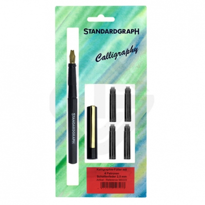 Set Caligrafie Standardgraph Calligraphy Pen 0.85 - 1.1 - 1.35 Stilou Caligrafic Standardgraph Calligraphy Pen Scroll 2.5 mm