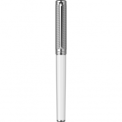 Set 6 Cartuse Standard Size Proprietar Caran dAche Chromatics Infinite Grey Stilou Sheaffer Intensity White & Engraved Chrome Spiral CT