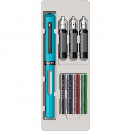 Set Caligrafie Standardgraph Calligraphy Pen 0.85 - 1.1 - 1.35 Set Caligrafie Sheaffer Mini Calligraphy 1.0 - 1.5 - 2.0 Blue CT