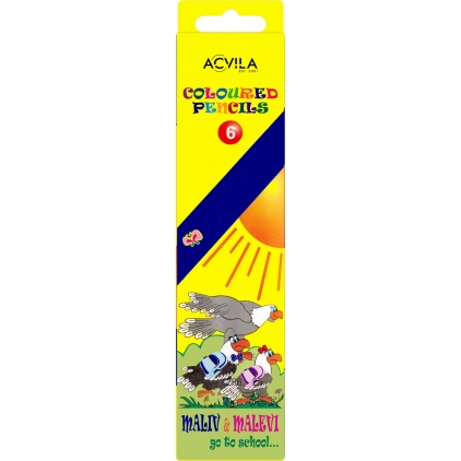 Creion Colorat Tombow Irojiten Lapis Lazuli - V8 Set 6 Creioane Colorate Acvila Maliv & Malevi Assorted Colors