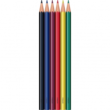 Creion Colorat Tombow Irojiten Lapis Lazuli - V8 Set 6 Creioane Colorate Acvila Maliv & Malevi Assorted Colors