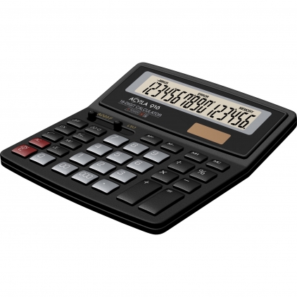 Calculator de birou Canon LS-102TC, 10 digiti Calculator de Birou 16 digit Acvila 916 Black