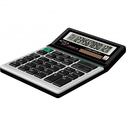 Calculator de Buzunar 10 digit Acvila 910 Poket Black Calculator de Birou 12 digit TAX Acvila 912T Grey