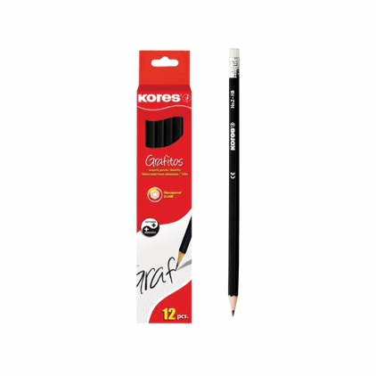 Textmarker Stabilo Boss Original, 1 bucata/blister, galben Creion grafit Kores