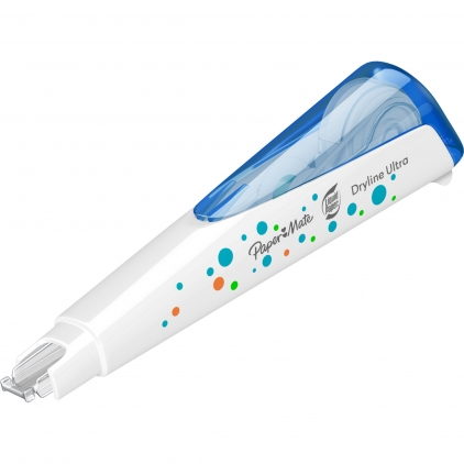 Banda corectoare Kores MINI Banda Corectoare Papermate 4.2 mm x 12 m Blue Dryline Ultra + Refill