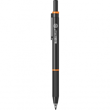 Creion Grafit Tombow MONO 100 Black 9H Creion Mecanic 2.0 Scrikss Twist Orange Line BT