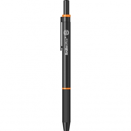Creion Grafit Tombow MONO 100 Black 9H Creion Mecanic 2.0 Scrikss Twist Orange Line BT