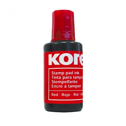 Tus Colop pentru stampile, verde Tus Kores pentru tusiera, rosu