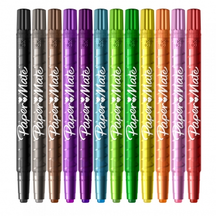 Creion Colorat Tombow Irojiten Lilac - P9 Set 12 Creioane Colorate PaperMate Twist Assorted Colors