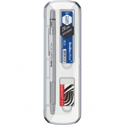 Creion Mecanic 0.7 Scrikss Honour 38 Matt Chrome CT Set Creion Mecanic 0.7 Scrikss Graph-X Satin Chrome CT