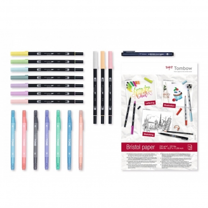 Marker Uscat pentru Sticla si Metal Caran dAche Chalk Dermo Yellow Set Creativ Tombow Creative Have Fun @ Home Sets Pastels