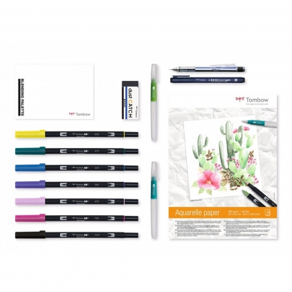 Textmarker Stabilo Boss, varf 2-5 mm, portocaliu Set Creativ Tombow Creative Have Fun @ Home Sets Watercoloring