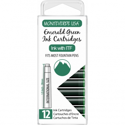 Stilou 18k Nib Caran dAche Varius China Black GT Set 12 Cartuse International Size Monteverde USA Core Emerald Green