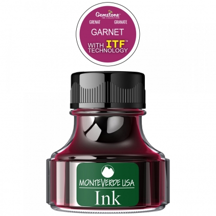 Stilou 18k Nib Caran dAche Varius China Black GT Calimara 90 ml Monteverde USA Gemstone Garnet