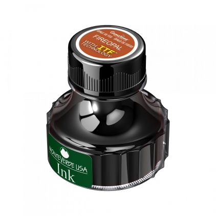 Stilou Waterman Hemisphere Stainless Steel CT Calimara 90 ml Monteverde USA Gemstone Fireopal