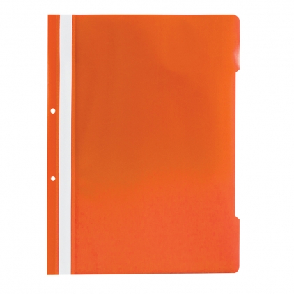 Dosar cu sina Exacompta, A4, carton Colorspan, alb Dosar cu sina si 2 perforatii, portocaliu, 50 bucati/set