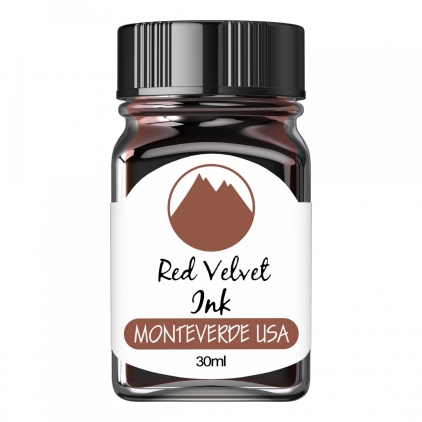 Stilou Scrikss Knight 88 Stainless Steel GT Calimara 30 ml Monteverde USA Core Red Velvet