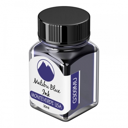 Stilou Waterman Expert Essential Stainless Steel  CT Calimara 30 ml Monteverde USA Core Malibu Blue