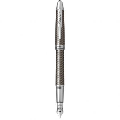 Stilou Caran dAche Ecridor LE Avenue PDT Stilou Conklin Herringbone Gun Metal CT