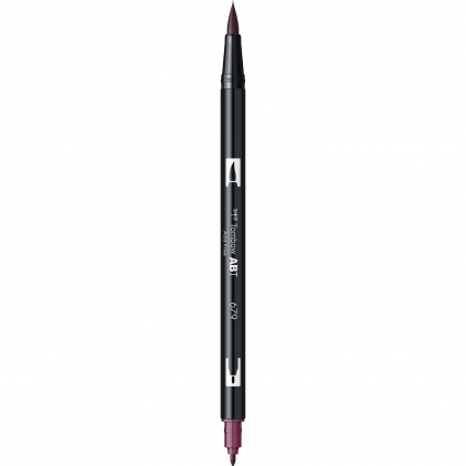 Marker Permanent Bullet Sharpie Metallic Ruby Marker Dual Brush Watercoloring Tombow ABT 679 Dark Plum
