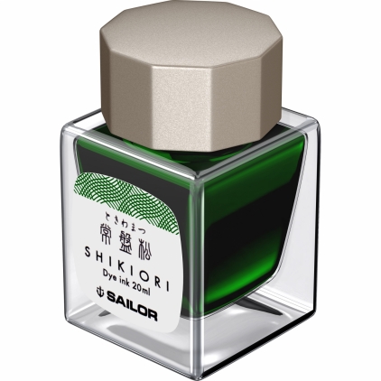 Stilou Standard Size 14k Nib Sailor 1911 SE Jellyfish Freshwater Jellyfish RHT Calimara 20 ml Sailor Shikiori Winter Tokiwamatsu Green