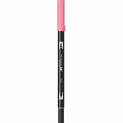 Marker permanent Edding 790, cu vopsea, corp plastic, varf rotund, 2-3 mm, rosu Marker Dual Brush Watercoloring Tombow ABT 703 Pink Rose