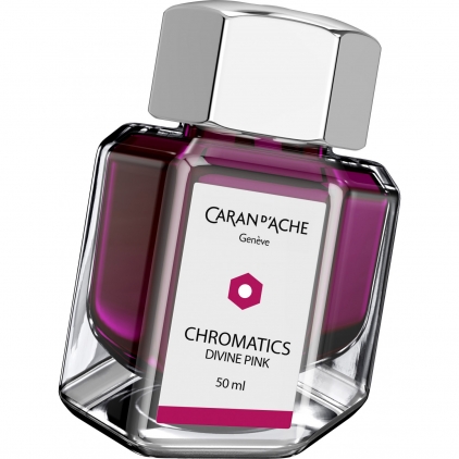 Stilou Gravitas Sentry Aluminium Black Calimara 50 ml Caran dAche Chromatics Divine Pink