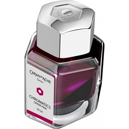 Stilou Gravitas Sentry Aluminium Black Calimara 50 ml Caran dAche Chromatics Divine Pink