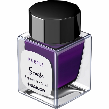 Stilou 21k Nib Sailor Professional Gear Realo Black GT Calimara 20 ml Sailor Storia Pigment Magic Purple