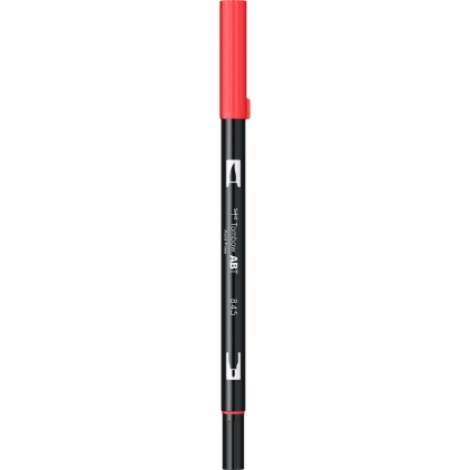 Marker Permanent Bullet Sharpie Fine Point Black Marker Dual Brush Watercoloring Tombow ABT 845 Carmine