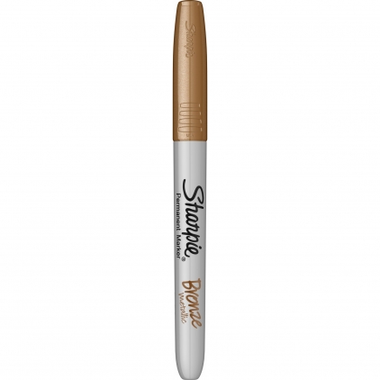 Set 2 Markere cu Creta Lichida Bullet Sharpie Chalk Medium Point White Marker Permanent Bullet Sharpie Metallic Bronze