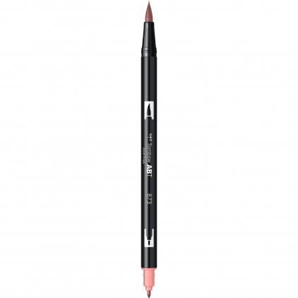 Set 4 Markere Permanente Bullet Sharpie Fine Point Pastel Colors Marker Dual Brush Watercoloring Tombow ABT 873 Coral