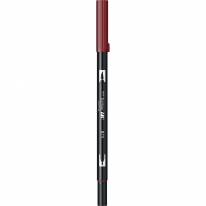 Varfuri rezerva Edding pentru marker 750, 10 bucati/set Marker Dual Brush Watercoloring Tombow ABT 879 Brown