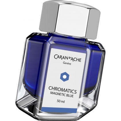 Set 8 Cartuse Large Size Proprietar Waterman Serenity Blue Lavabil Calimara 50 ml Caran dAche Chromatics Magnetic Blue