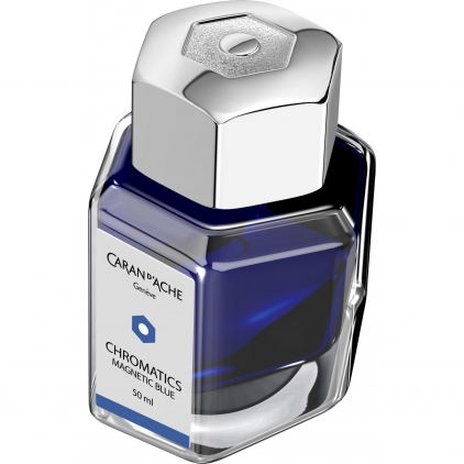 Set 8 Cartuse Large Size Proprietar Waterman Serenity Blue Lavabil Calimara 50 ml Caran dAche Chromatics Magnetic Blue
