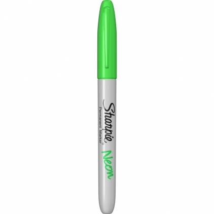 Creion Evidentiator Caran dAche Maxi Fluo Orange Marker Permanent Bullet Sharpie Neon Green