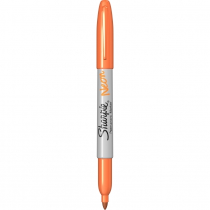 Marker permanent Edding 791, cu vopsea, corp plastic, varf rotund , 1-2 mm, verde Marker Permanent Bullet Sharpie Neon Orange