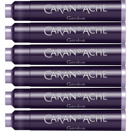 Stilou Scrikss Metropolis 78 Black Chrome CT Set 6 Cartuse Standard Size Proprietar Caran dAche Chromatics Ultra Violet