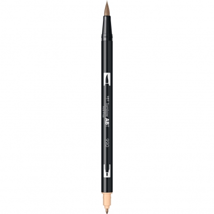 Marker Dual Brush Watercoloring Tombow ABT 173 Willow Green Marker Dual Brush Watercoloring Tombow ABT 990 Light Sand