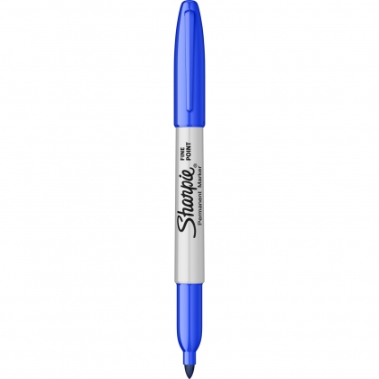 Marker permanent Edding 22 Ecoline, corp plastic, varf tesit 1-5 mm, verde Marker Permanent Bullet Sharpie Fine Point Blue