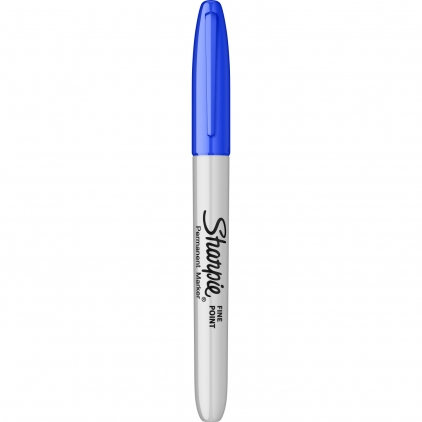 Marker permanent Edding 22 Ecoline, corp plastic, varf tesit 1-5 mm, verde Marker Permanent Bullet Sharpie Fine Point Blue