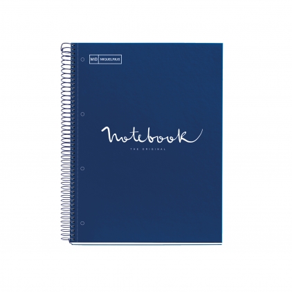 Notebook  A4+ Rhodiarama, 80 file, ivory dictando, lila Caiet cu spira, Miquelrius, Emotion, A5, dictando, 120 file, coperta carton dur, albastru
