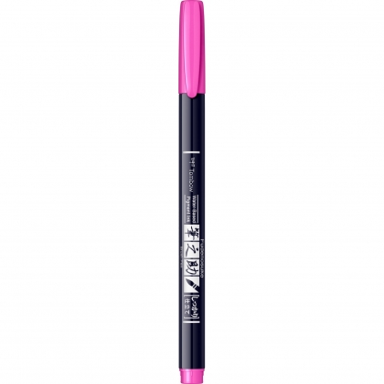 Set Standardgraph desen ornamente Marker Caligrafic Hard Small Writing Tombow Fudenosuke 90 Neon Pink