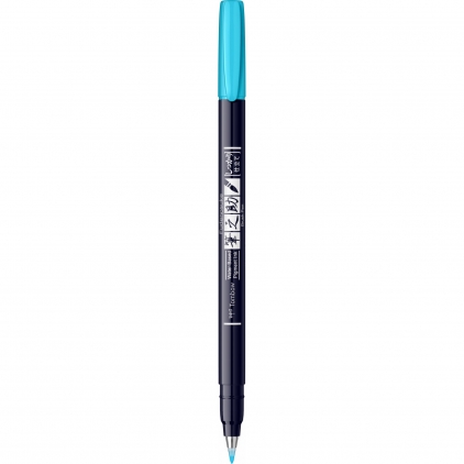 Set Caligrafie Standardgraph Calligraphy Pen 0.85 - 1.1 - 1.35 Marker Caligrafic Hard Small Writing Tombow Fudenosuke 96 Neon Blue