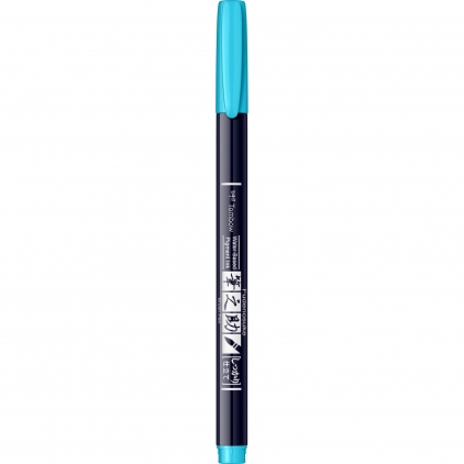 Set Caligrafie Standardgraph Calligraphy Pen 0.85 - 1.1 - 1.35 Marker Caligrafic Hard Small Writing Tombow Fudenosuke 96 Neon Blue
