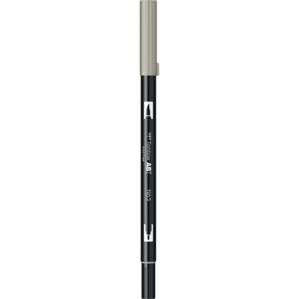 Marker permanent Edding 751 cu vopsea, corp metalic, varf rotund, 1-2 mm, portocaliu Marker Dual Brush Watercoloring Tombow ABT N65 Cool Grey 5